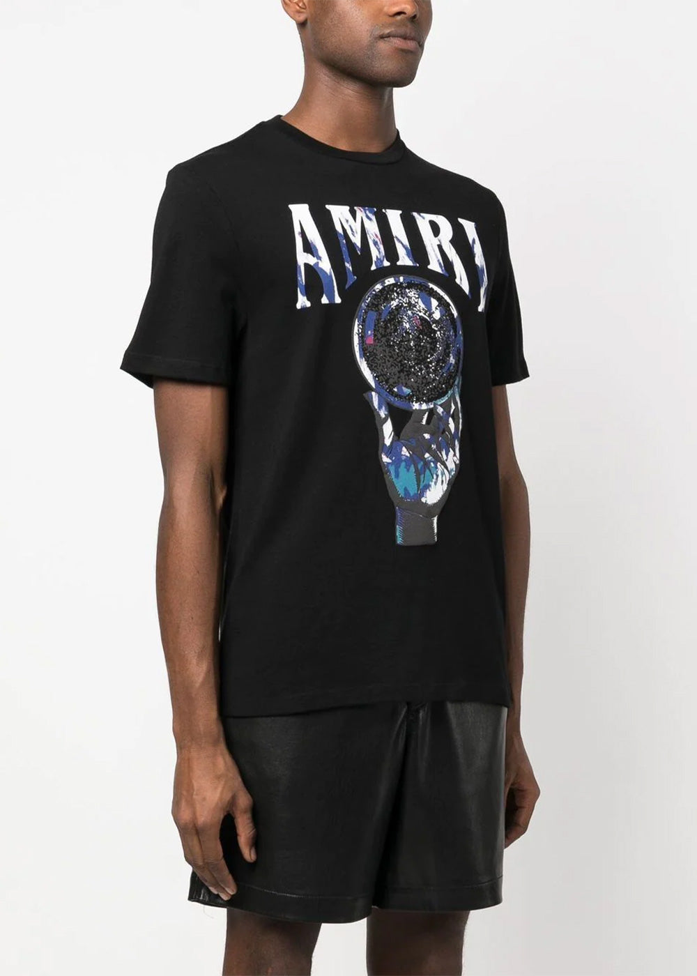 Black Crystal Ball T-Shirt Amiri – Гарантія оригінальності – детальний вид