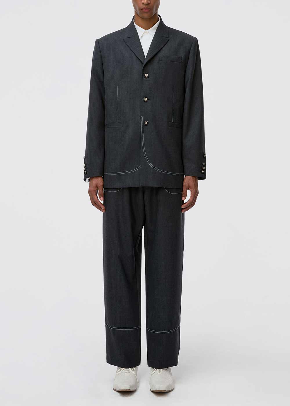 Grey Regular Fit Slacks Ader error – Гарантія оригінальності – детальний вид