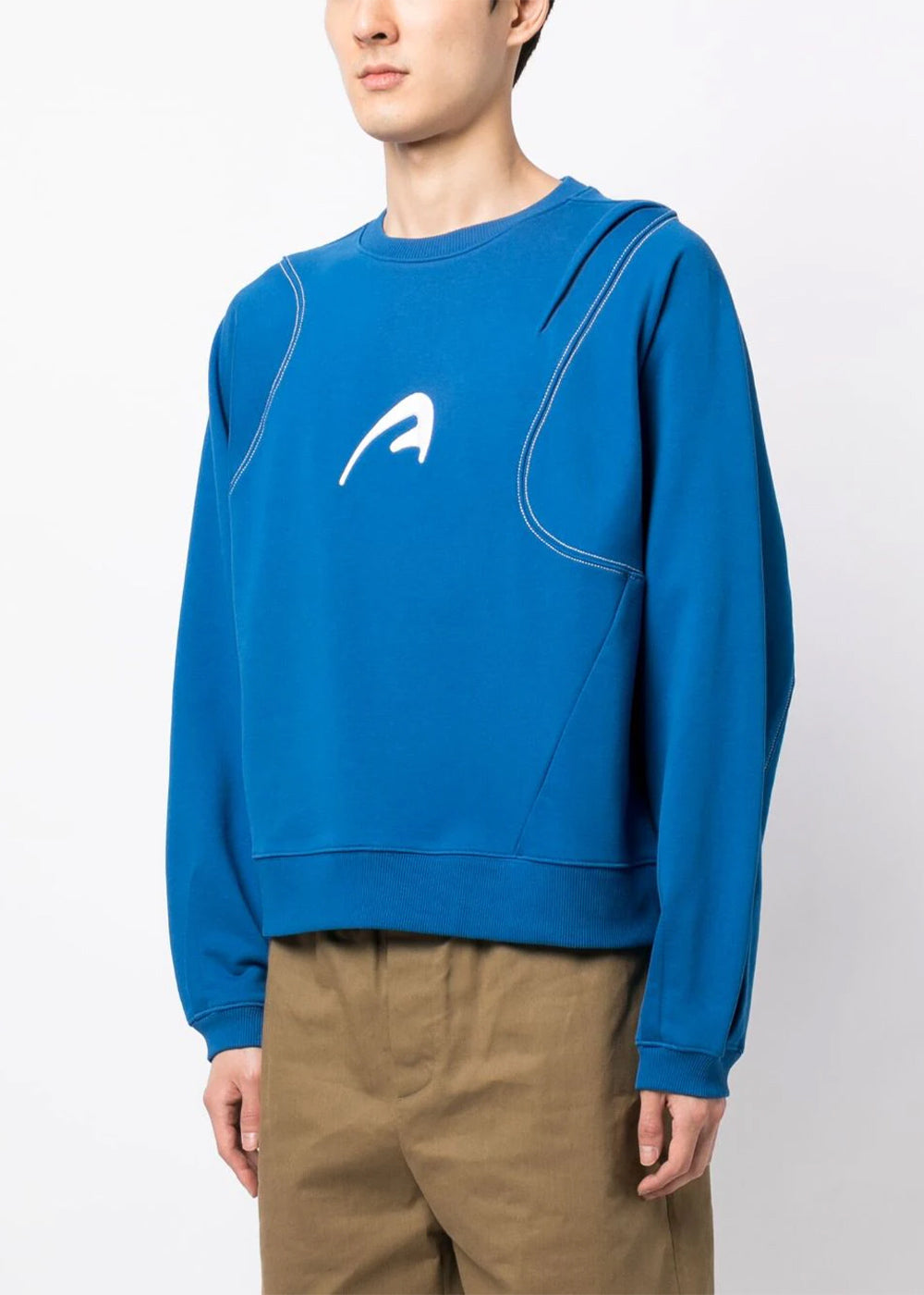 Оригінальна Blue Logo-Embroidered Sweatshirt Ader error – детальний вид