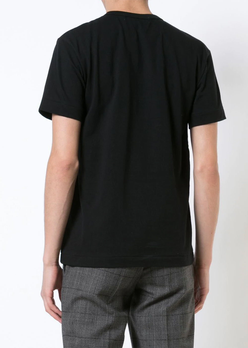 Black & Black Heart Patch T-Shirt Comme des garcons – Гарантія оригінальності – детальний вид