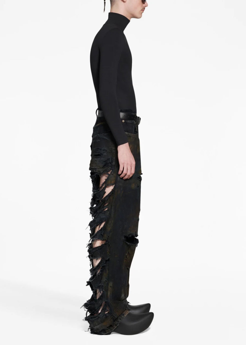 Black Super Destroyed Pants Balenciaga оригінал – Купити в Україні – збільшений вид