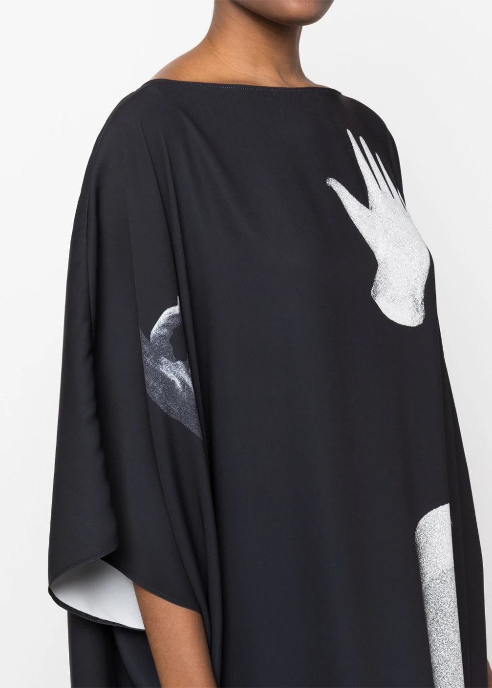 Оригінальна Black Body-Print Tunic Long Dress Maison margiela – збільшений вид