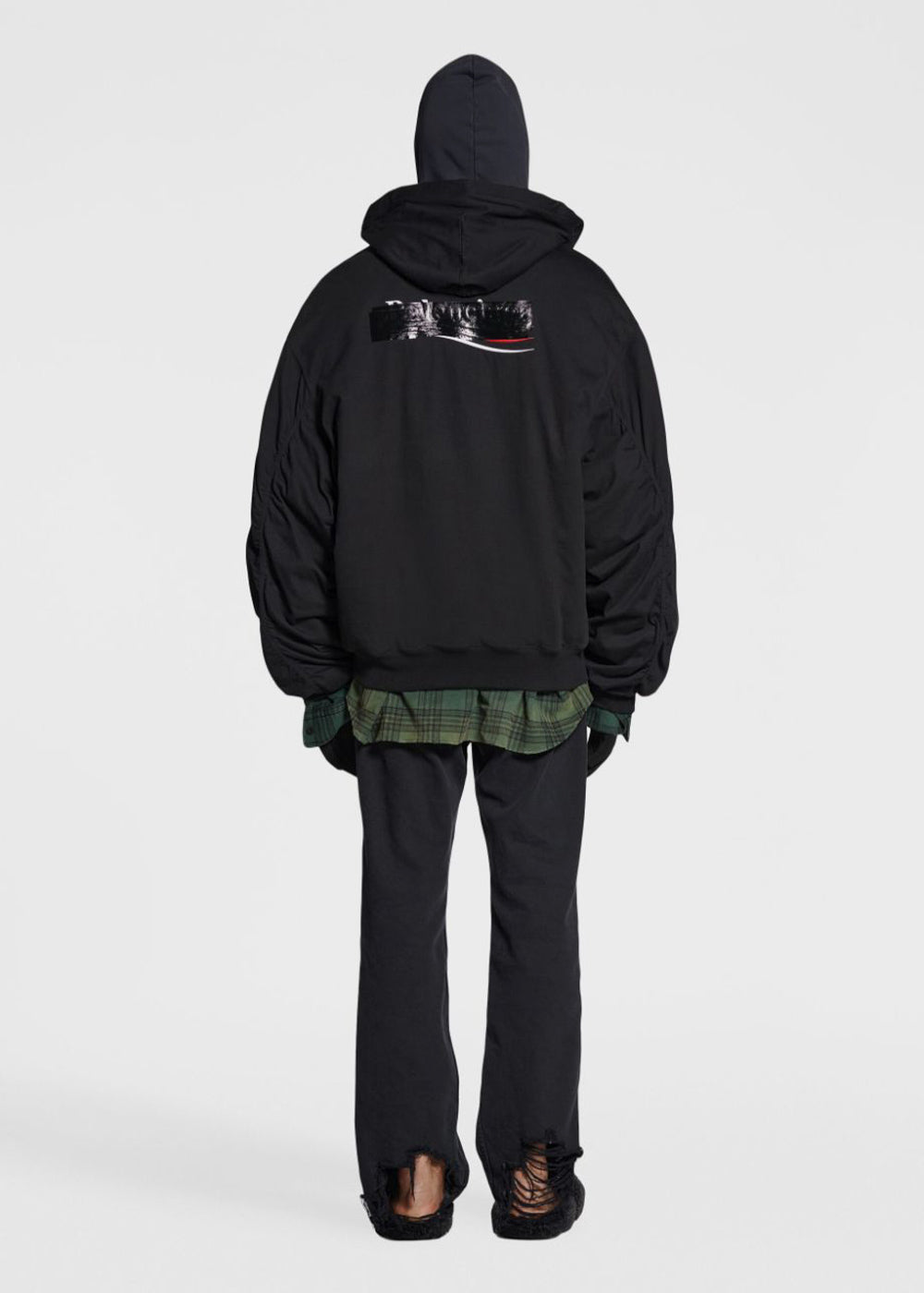 Black Padded Bomber Hoodie Balenciaga оригінал – Купити в Україні – збільшений вид