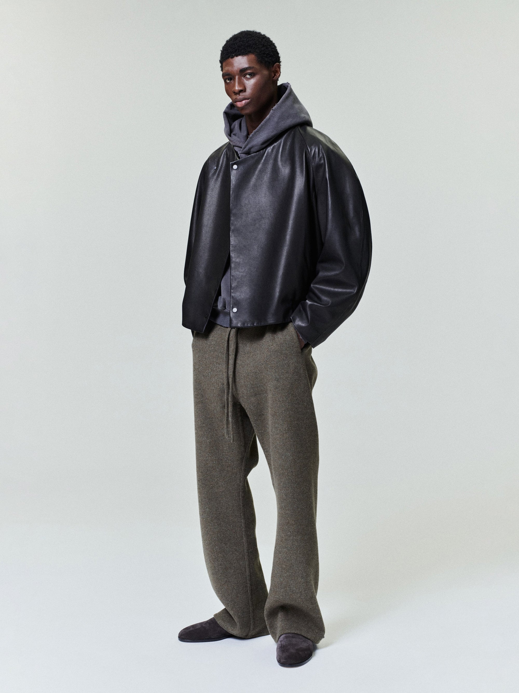 Leather Raglan Bomber Jacket Fear of god оригінал – Купити в Україні – детальний вид