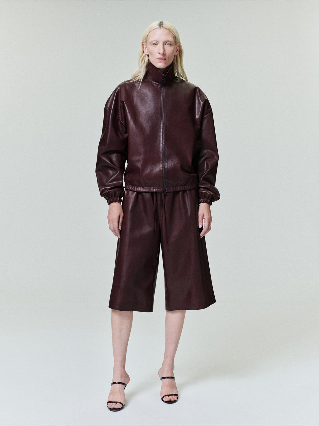 Womens Leather Track Jacket Fear of god – Гарантія оригінальності – боковий вид