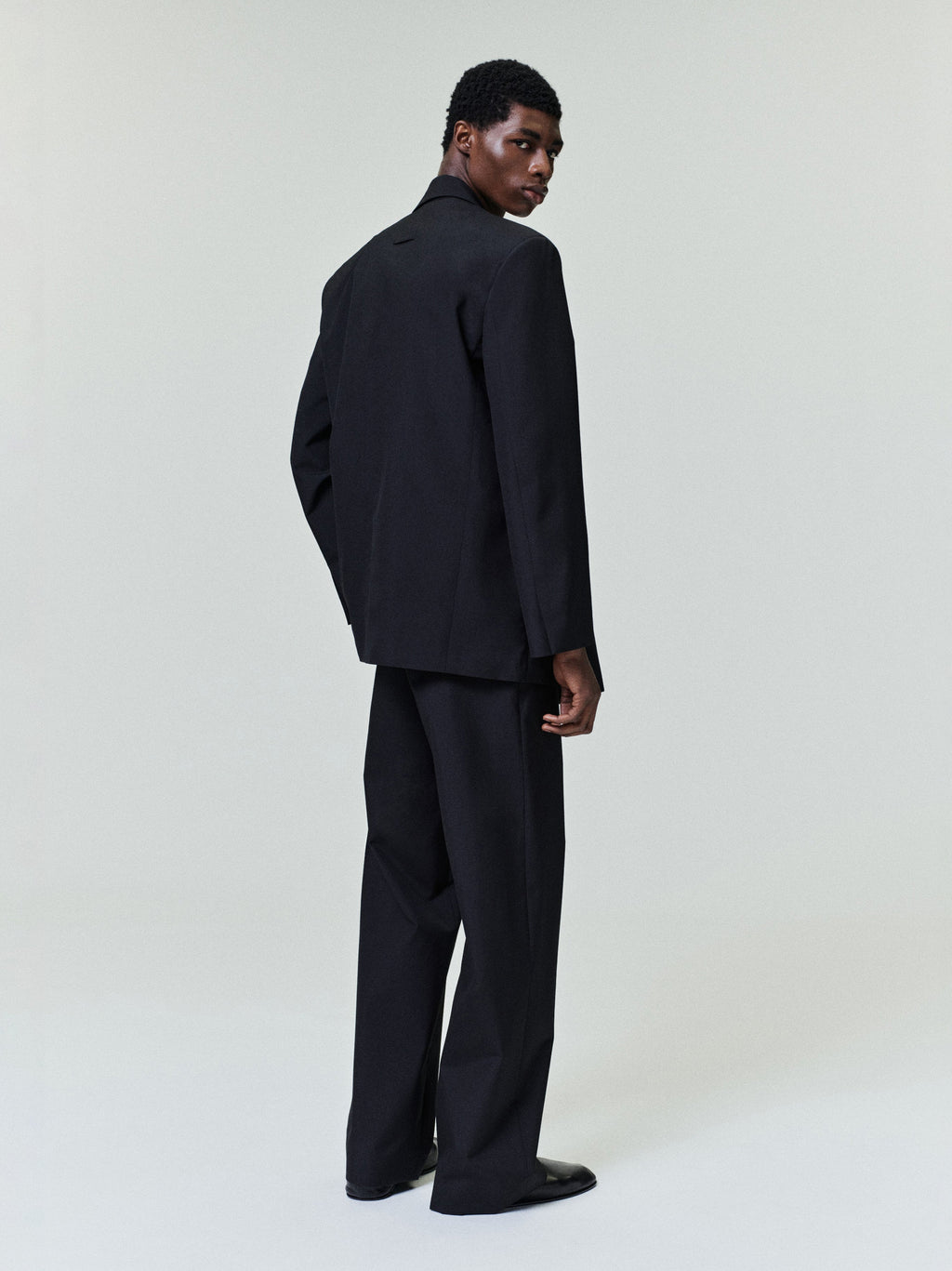 Double-Breasted Wool Poplin Shawl Collar Jacket Fear of god – Гарантія оригінальності – вид ззаду