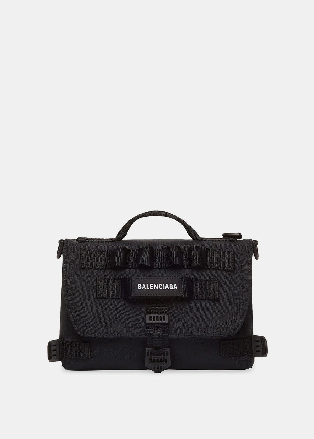 Black Army Messenger Bag Balenciaga – Гарантія оригінальності – боковий вид
