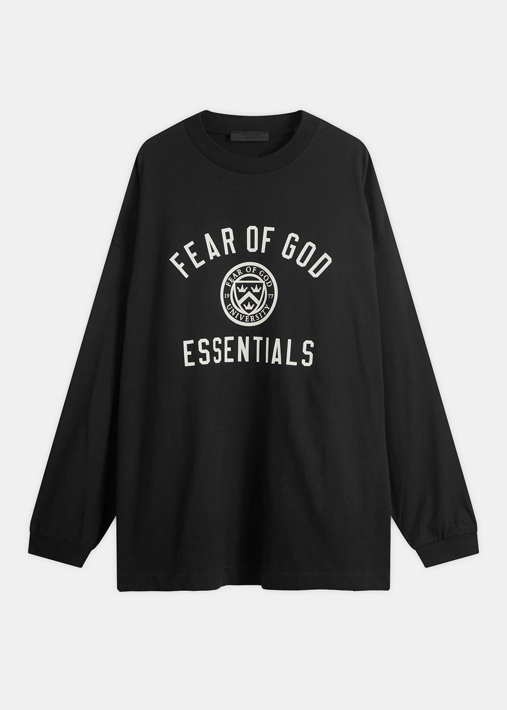 Black Jersey Long Sleeve Tee Fear of god – Гарантія оригінальності – боковий вид