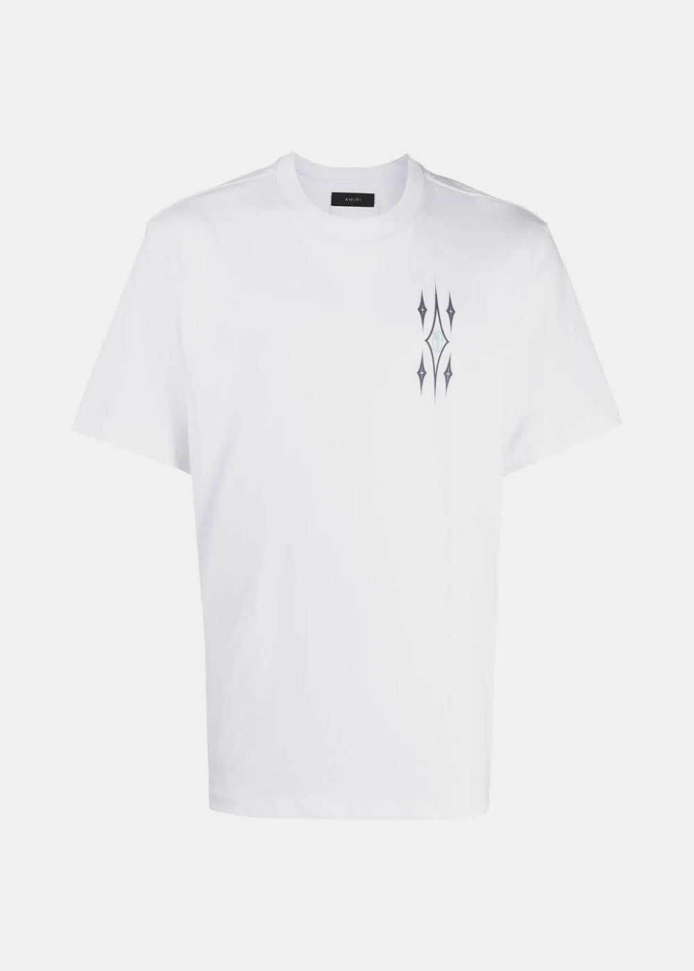 Оригінальна White Argyle T-Shirt Amiri – боковий вид