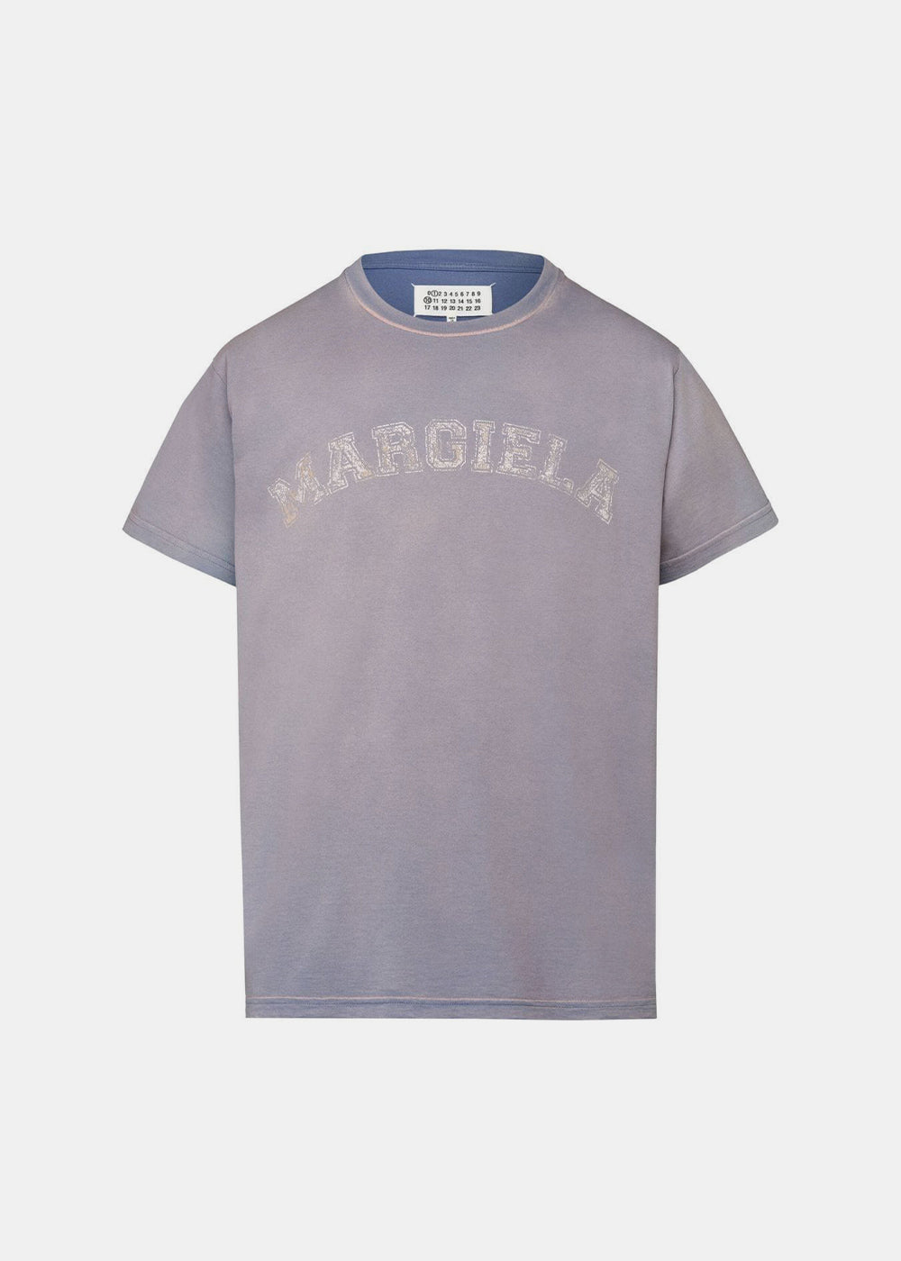 Оригінальна Purple Logo-Print T-Shirt Maison margiela – боковий вид
