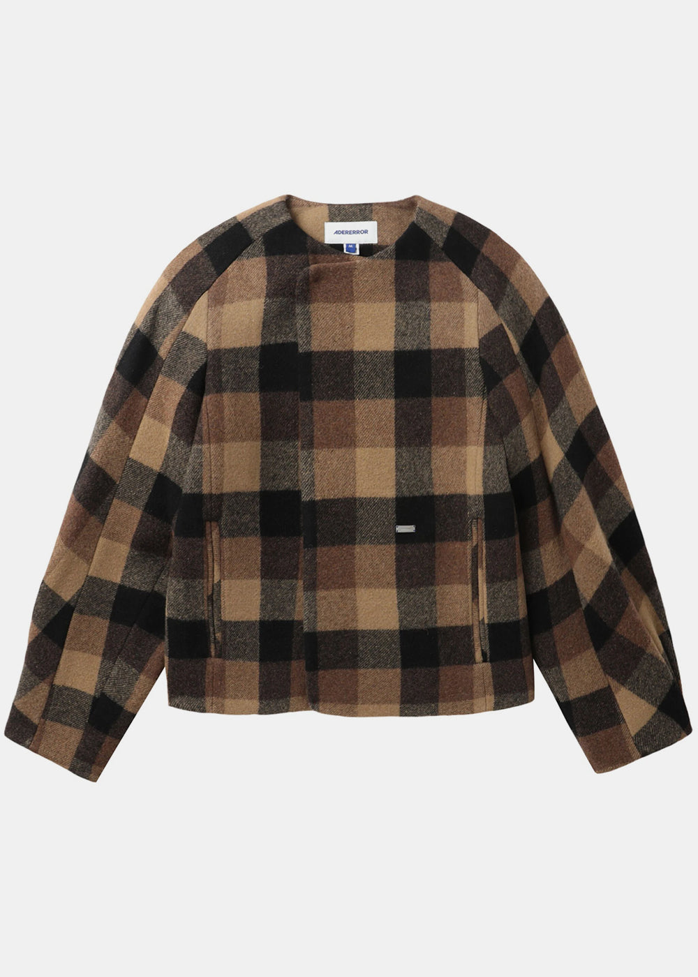 Brown Check-Pattern Jacket Ader error оригінал – Купити в Україні – боковий вид