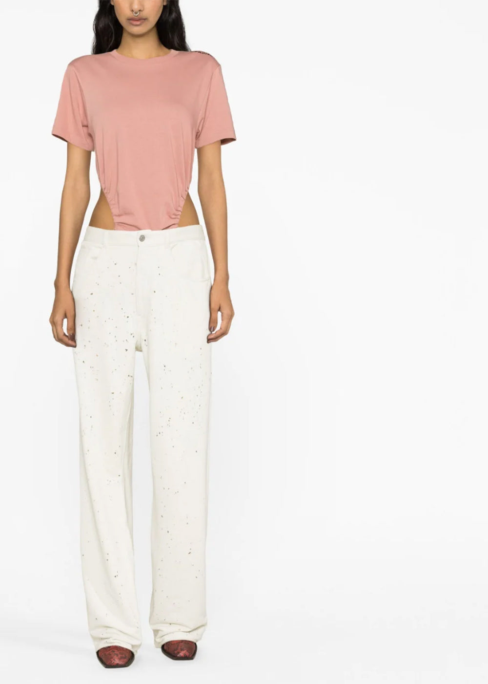 Оригінальна Off-White Paint-Splatter Trousers Maison margiela – вид ззаду