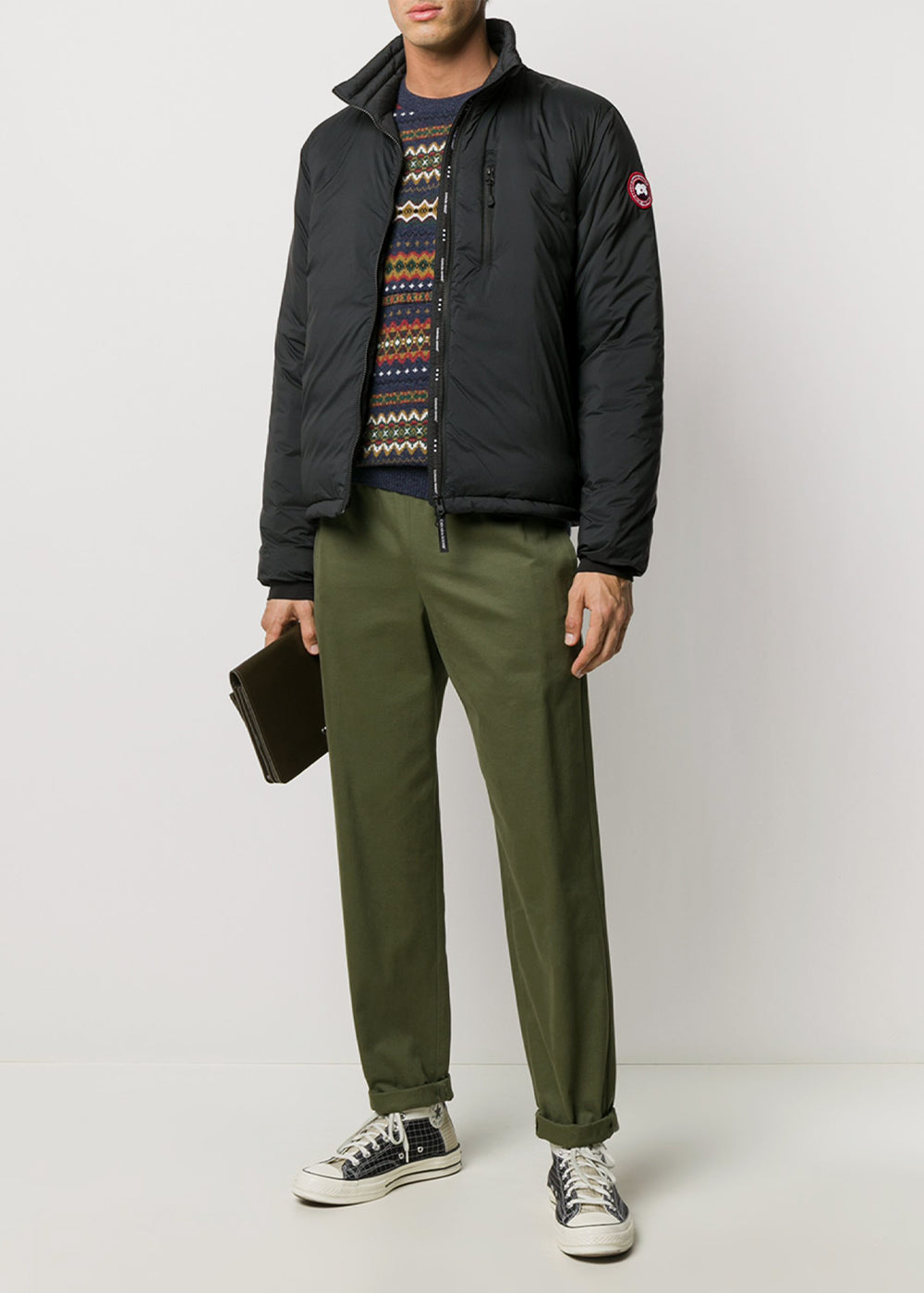 Оригінальна Black Lodge Down Jacket Canada goose – вид ззаду