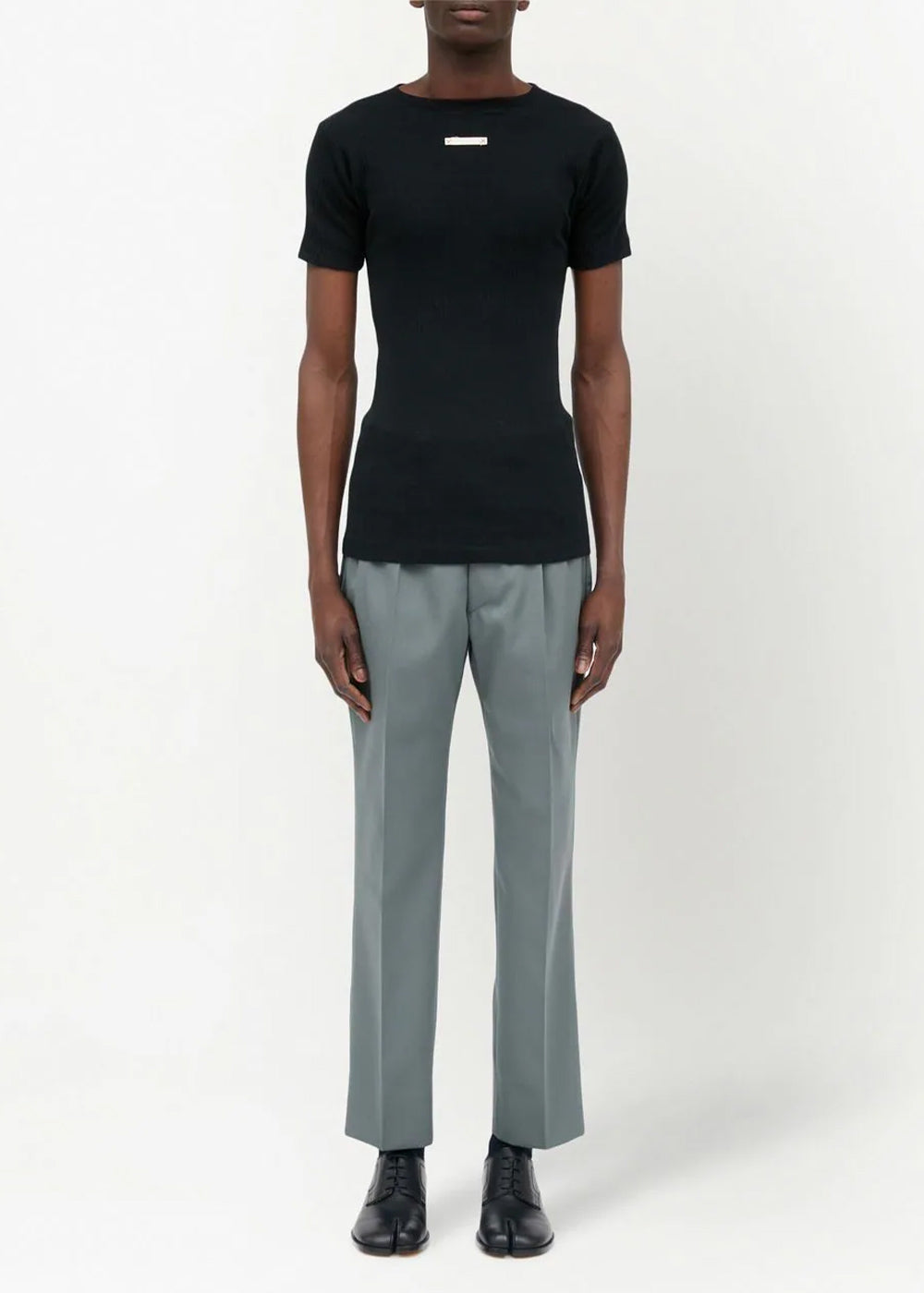 Black Logo-Patch T-Shirt Maison margiela – Гарантія оригінальності – вид ззаду