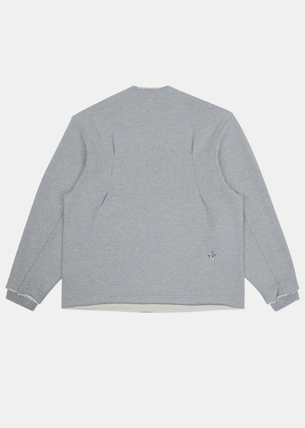Grey Raw Cut Sweater Ader error – Гарантія оригінальності – вид ззаду
