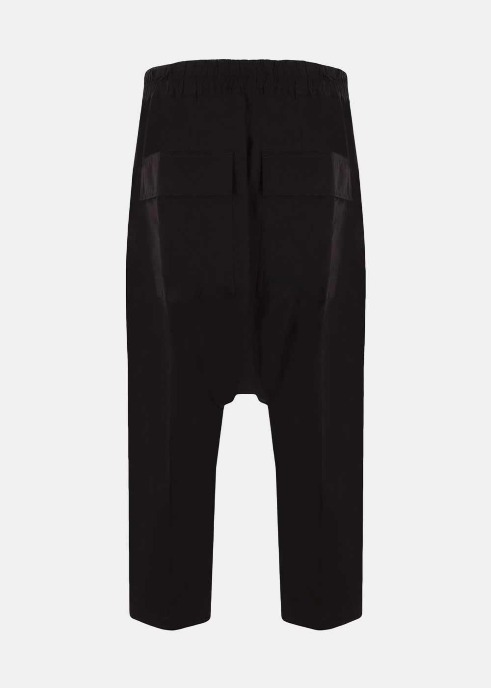 Black Drawstring Cropped Pants Rick owens оригінал – Купити в Україні – вид ззаду