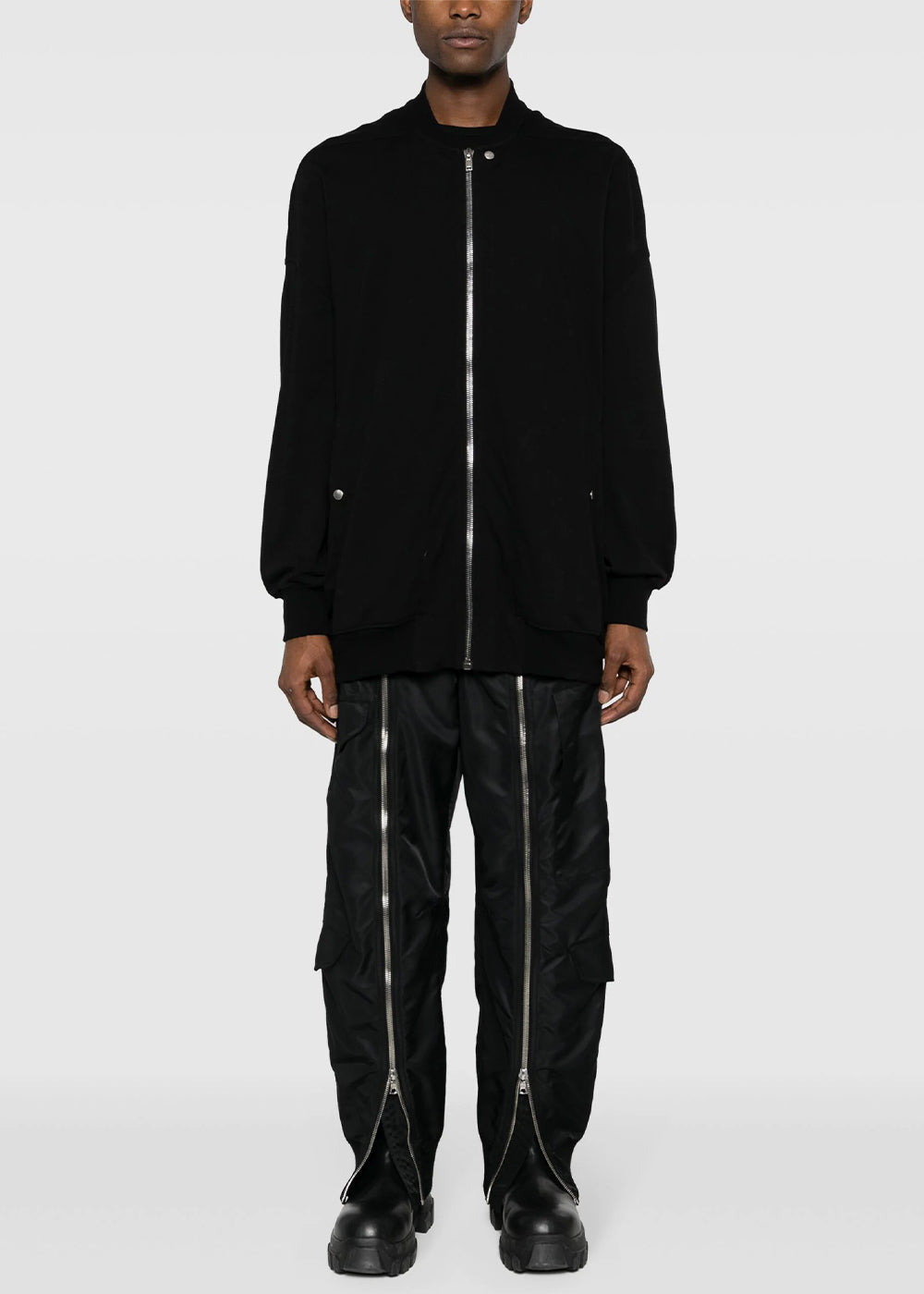 Оригінальна Black Jumbo Peter Bomber Jacket Rick owens – вид ззаду