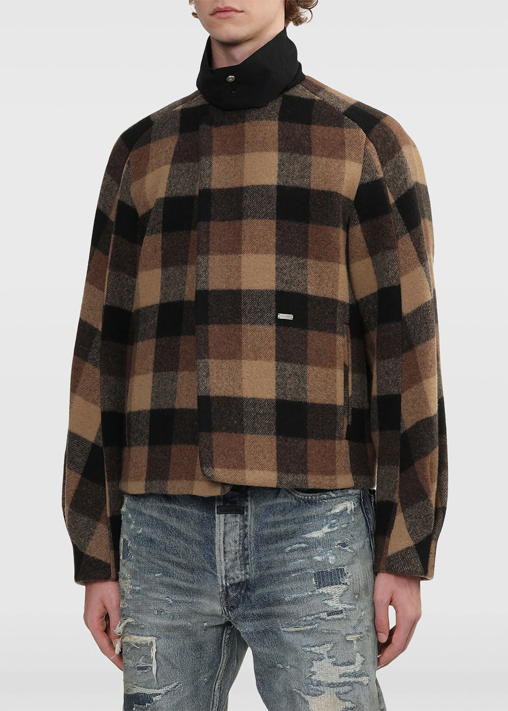 Brown Check-Pattern Jacket Ader error оригінал – Купити в Україні – детальний вид