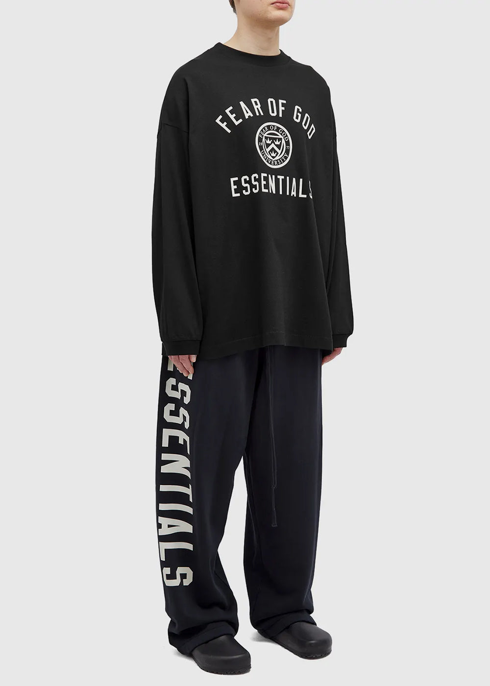 Black Jersey Long Sleeve Tee Fear of god – Гарантія оригінальності – збільшений вид