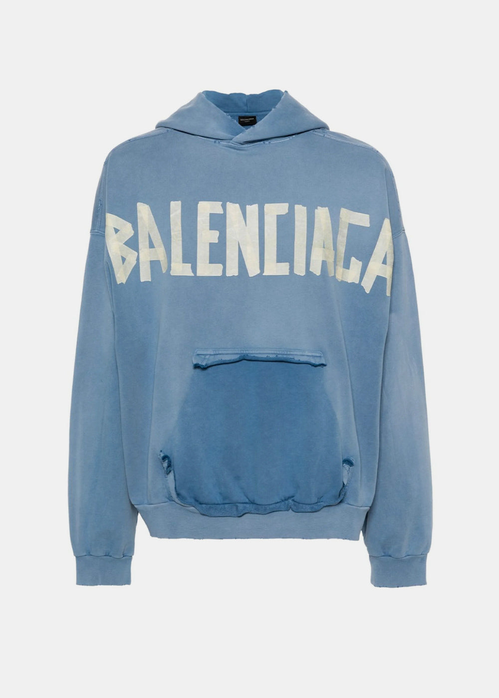 Оригінальна Blue Ripped Pocket Hoodie Balenciaga – боковий вид