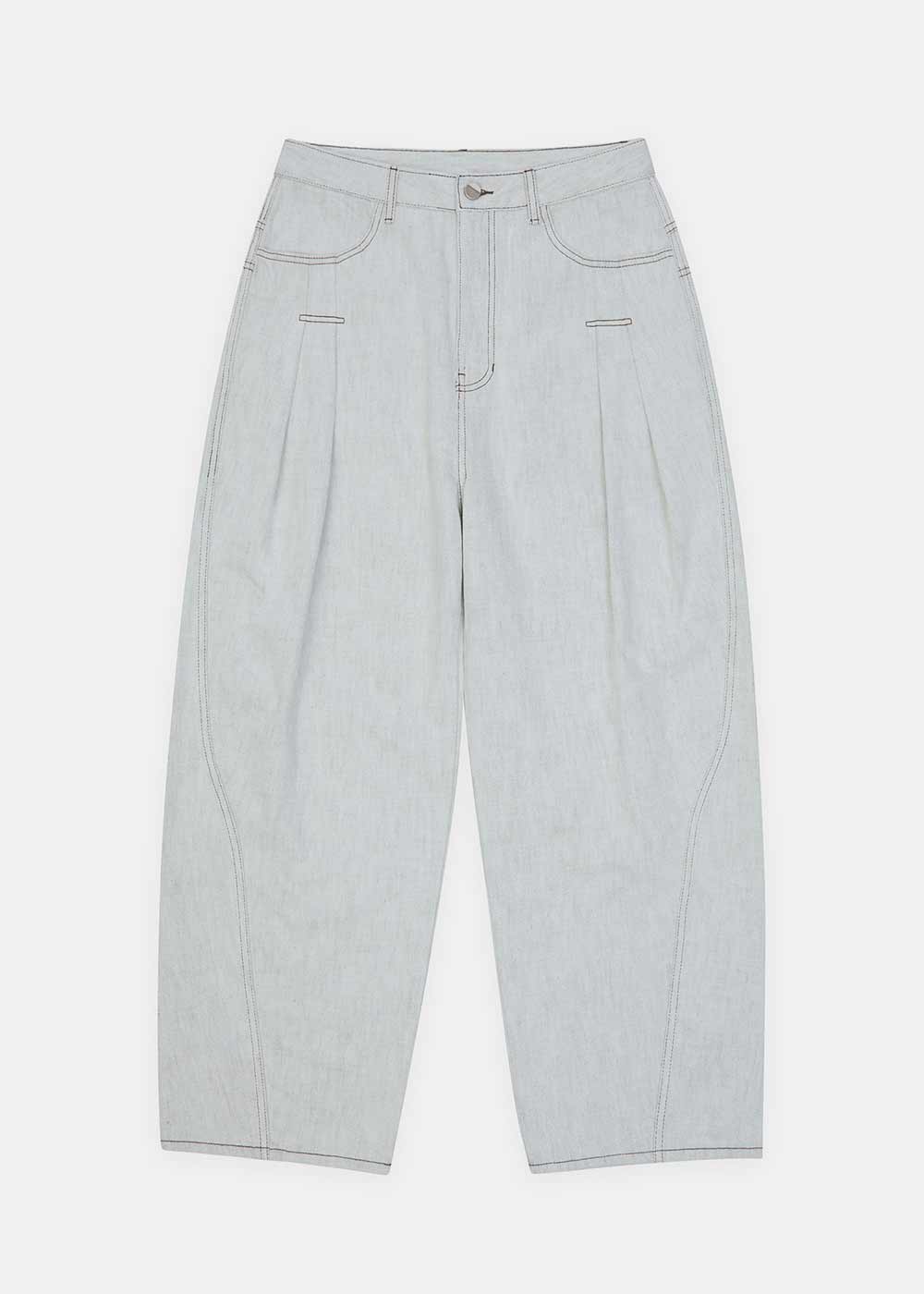 White Semi-Oversized Fit Jeans Ader error оригінал – Купити в Україні – боковий вид