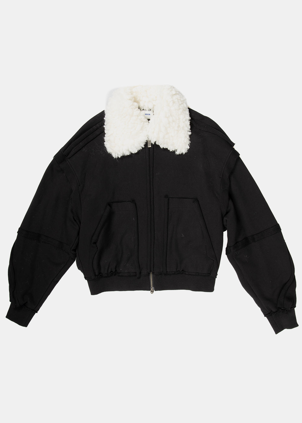Оригінальна Black Faux-Fur Collar Jacket Ader error – боковий вид