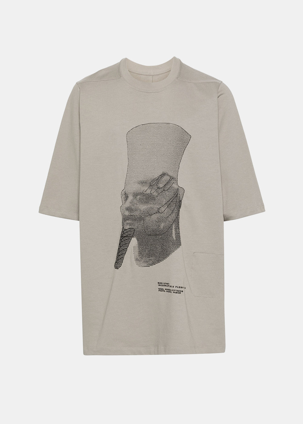 Оригінальна Pearl Ron T-Shirt Rick owens – боковий вид