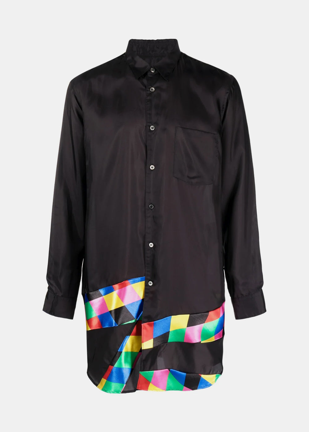 Black Long-Sleeve Shirt Comme des garcons оригінал – Купити в Україні – боковий вид