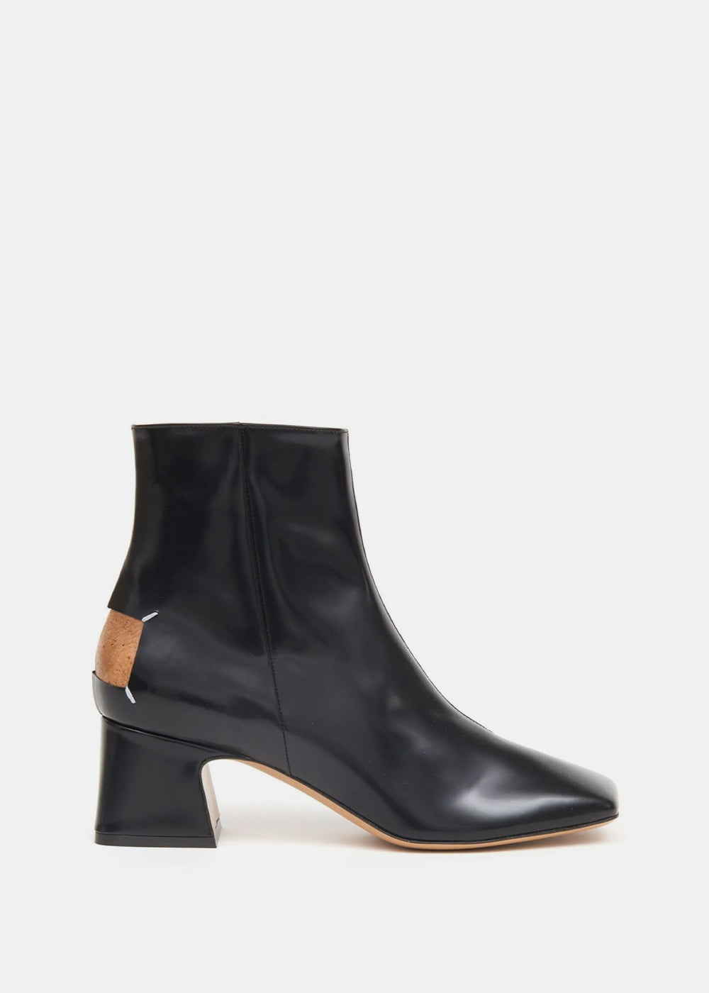 Black Décortiqué 60mm Four-Stitch Boots Maison margiela оригінал – Купити в Україні – боковий вид