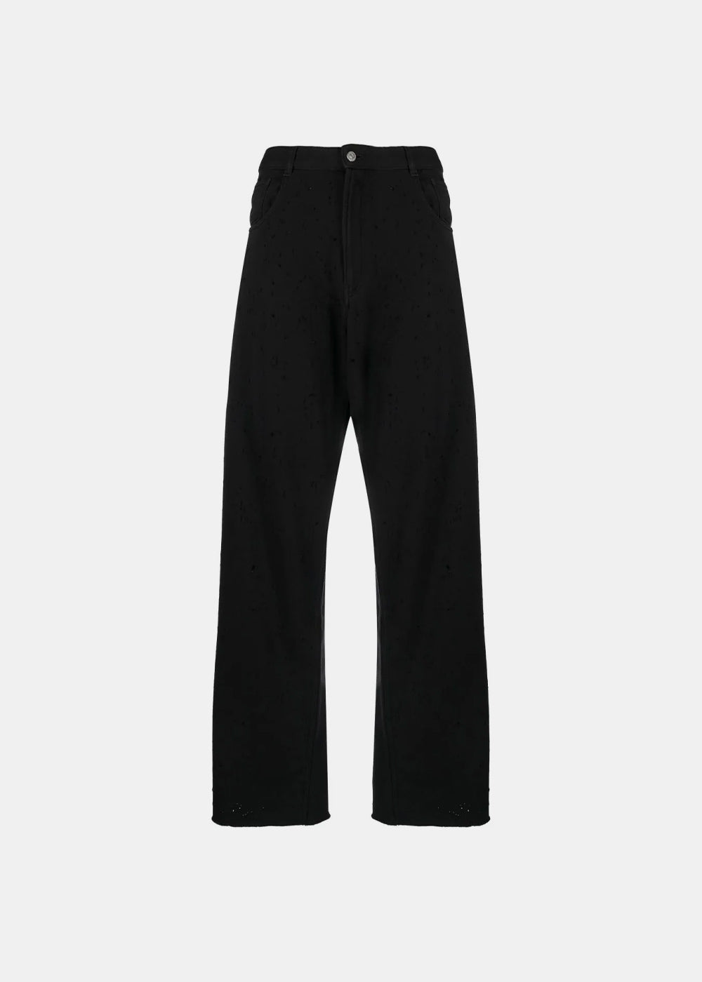 Оригінальна Black Paint-Splatter Trousers Maison margiela – боковий вид