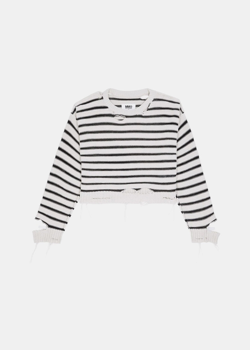 Black And White Striped Sweater Maison margiela оригінал – Купити в Україні – боковий вид