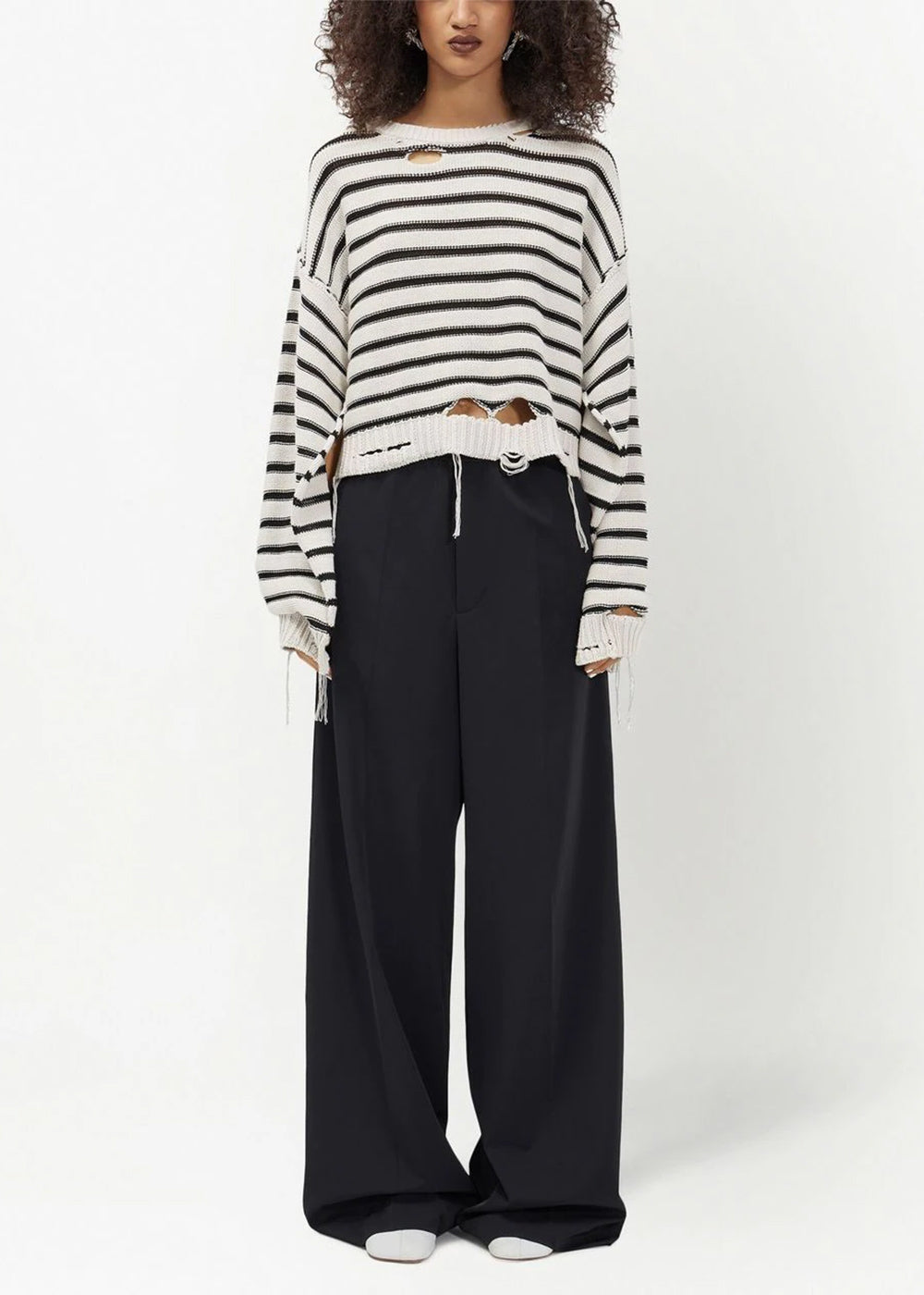 Black And White Striped Sweater Maison margiela оригінал – Купити в Україні – вид ззаду