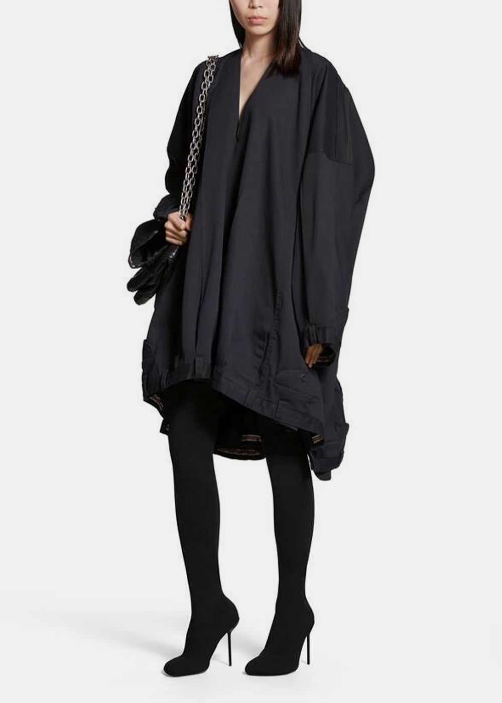 Navy Vareuse Dress Balenciaga – Гарантія оригінальності – вид ззаду