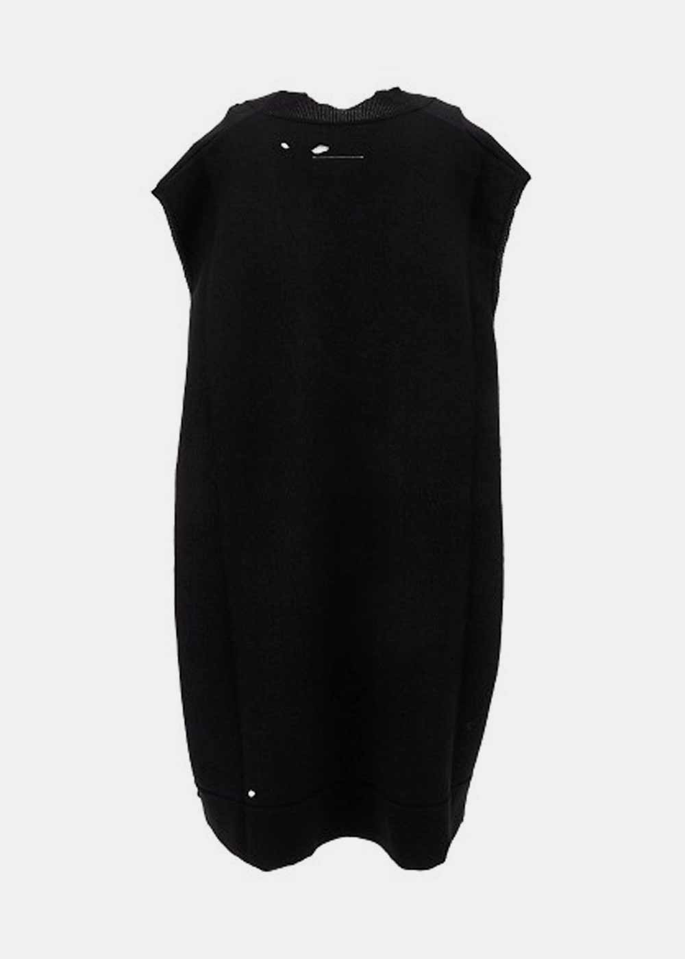 Оригінальна Black V-Neck Minidress Maison margiela – вид ззаду