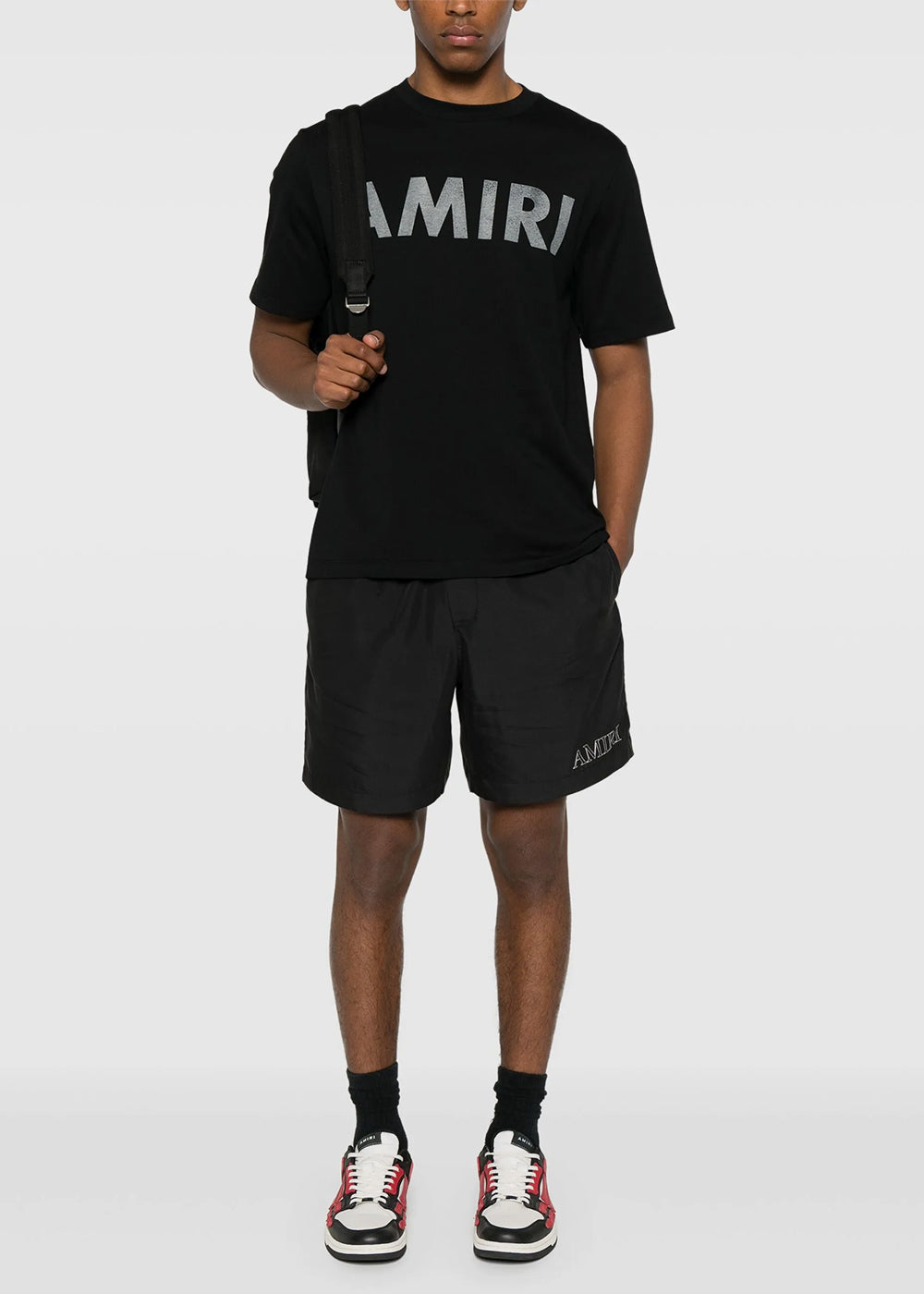 Black Amiri Stencil T-Shirt Amiri оригінал – Купити в Україні – вид ззаду