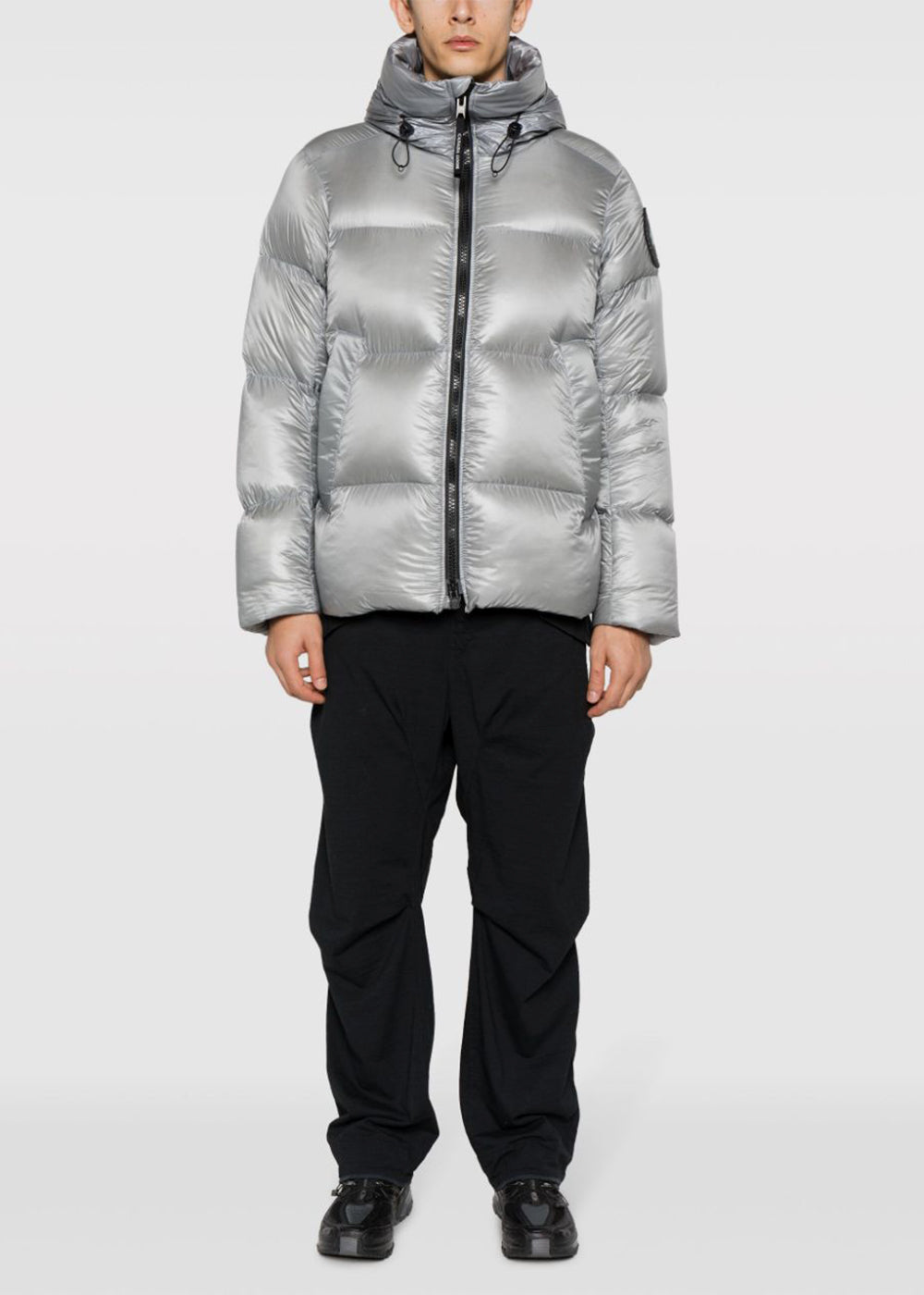 Boulder Grey Crofton Puffer Jacket Canada goose – Гарантія оригінальності – вид ззаду