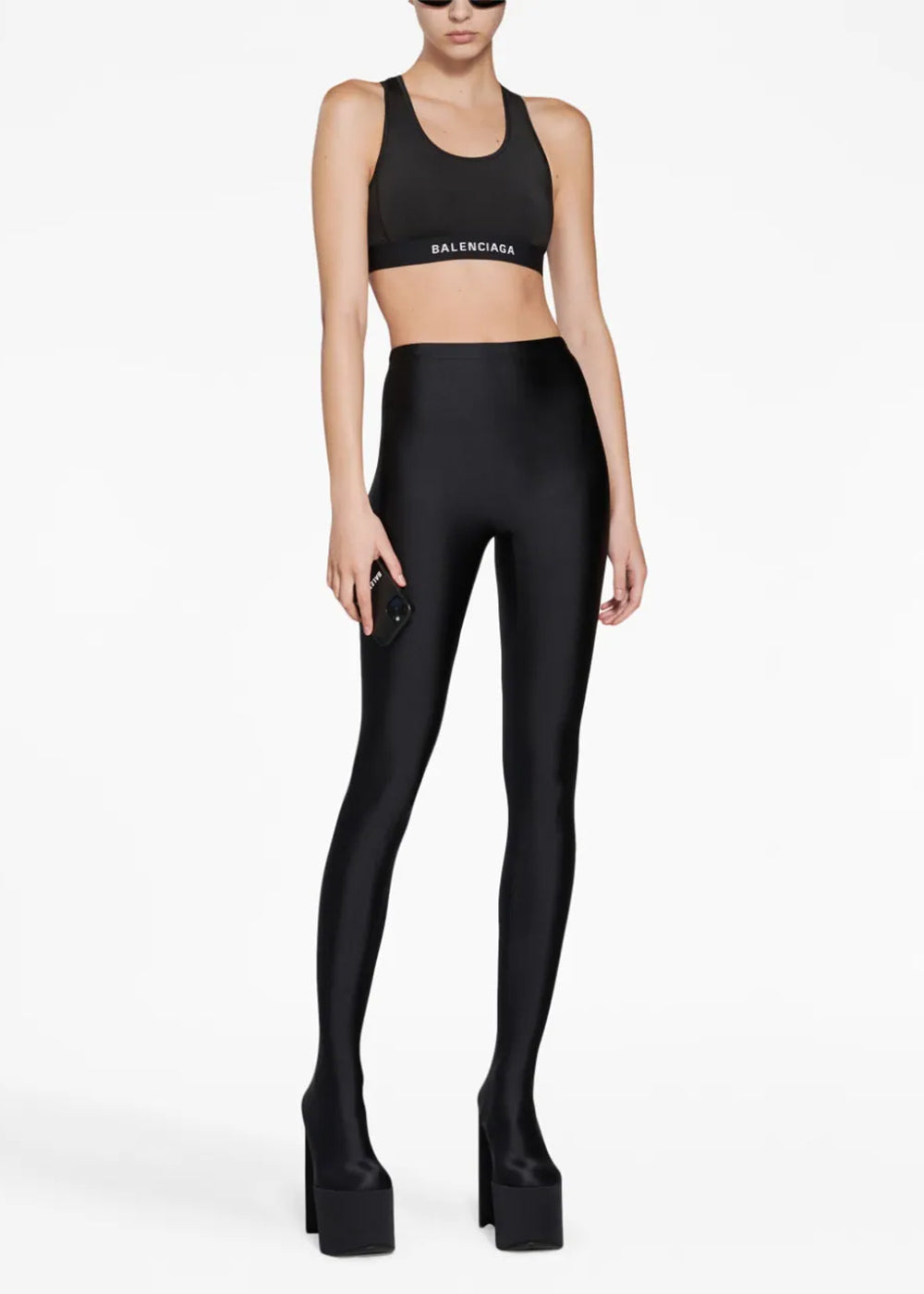 Оригінальна Black Athletic Sporty Bra Balenciaga – вид ззаду