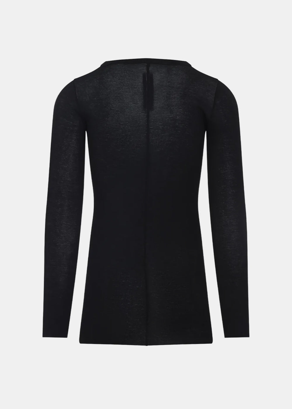 Оригінальна Black Rib Long Sleeve T-Shirt Rick owens – вид ззаду