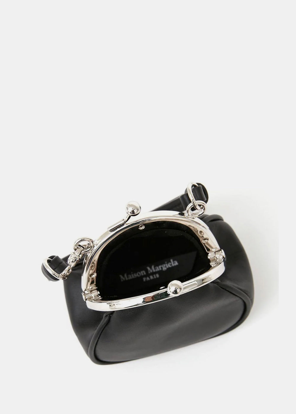 Black Tabi Frame Micro Clutch Bag Maison margiela – Гарантія оригінальності – детальний вид