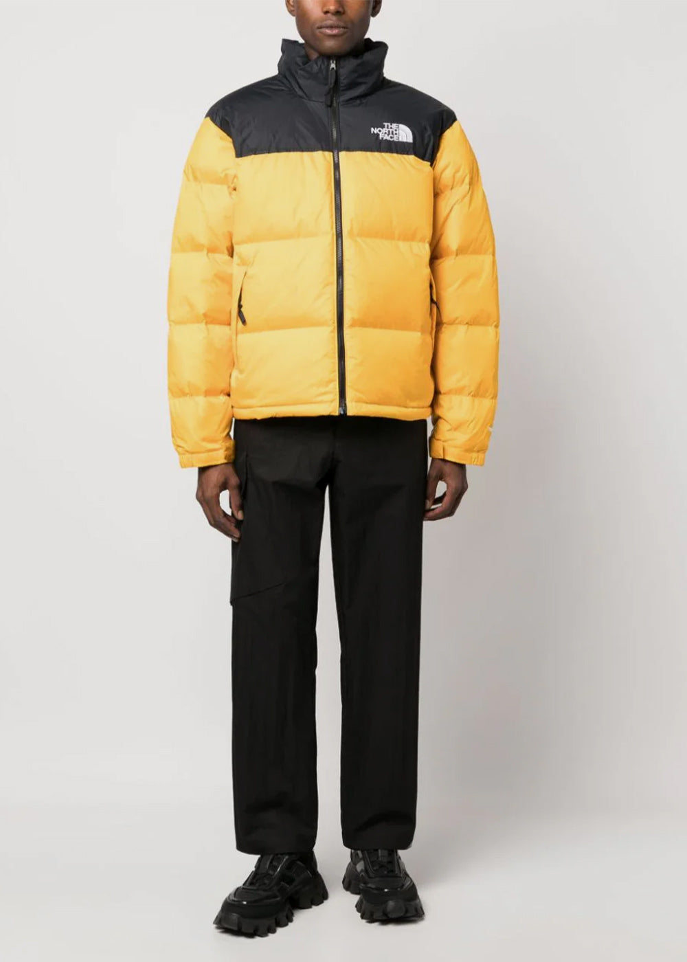 Оригінальна Orange & Black Mens 1996 Retro Nuptse Jacket The north face – детальний вид