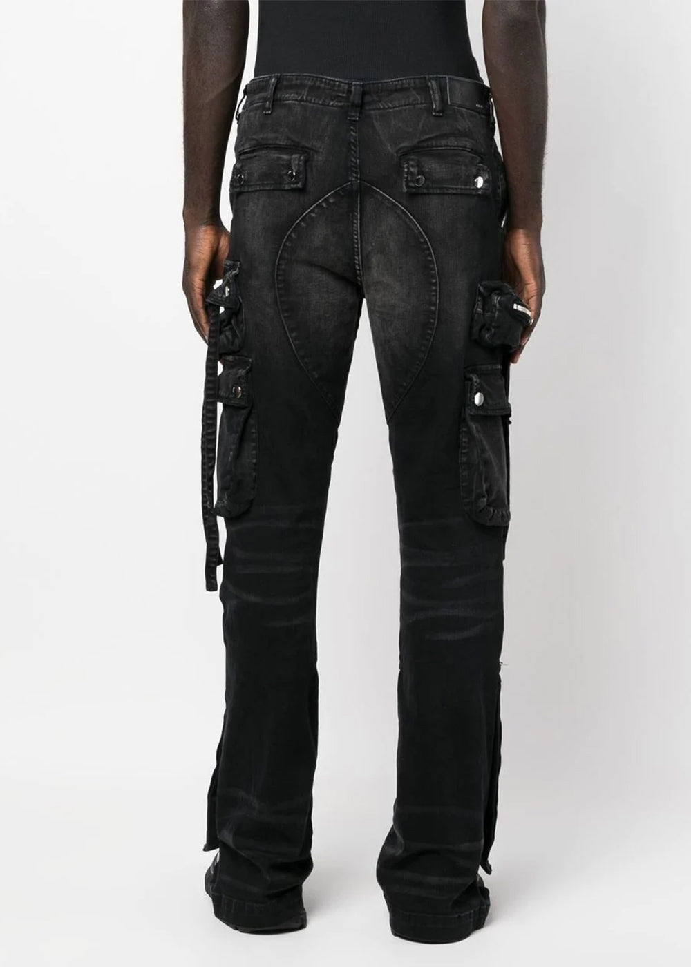 Оригінальна Black Cargo Flare Jeans Amiri – детальний вид