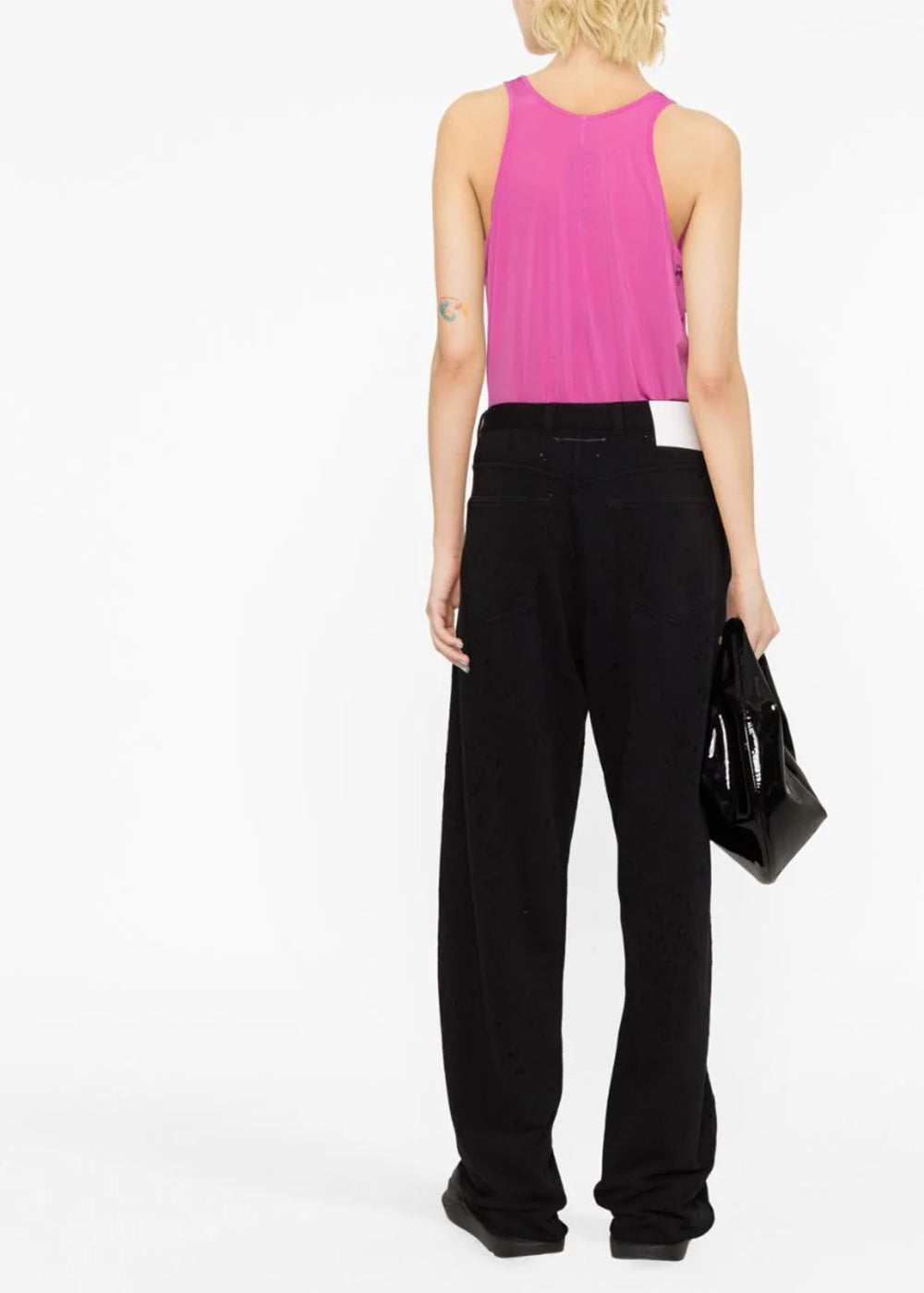 Оригінальна Black Paint-Splatter Trousers Maison margiela – детальний вид