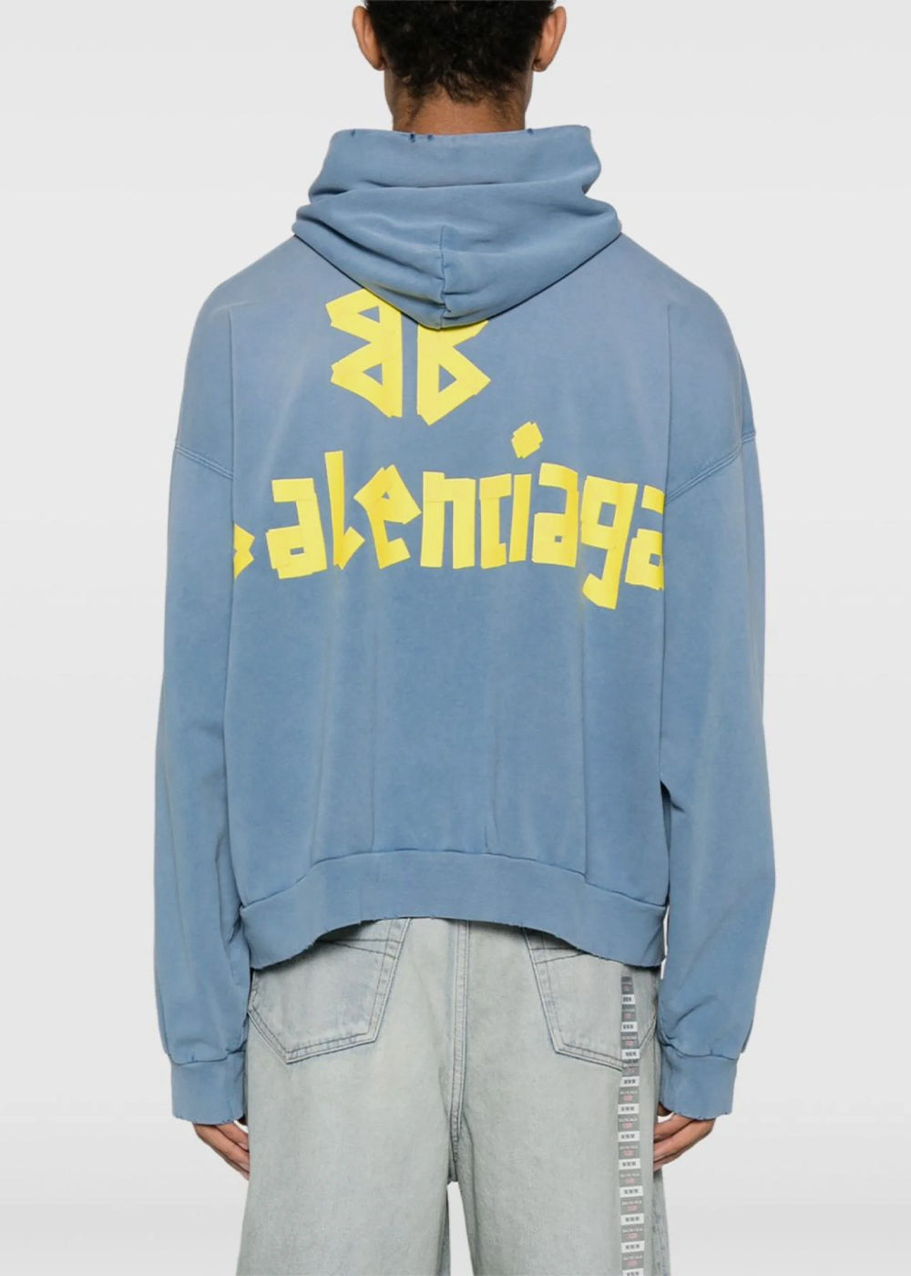 Оригінальна Blue Ripped Pocket Hoodie Balenciaga – збільшений вид