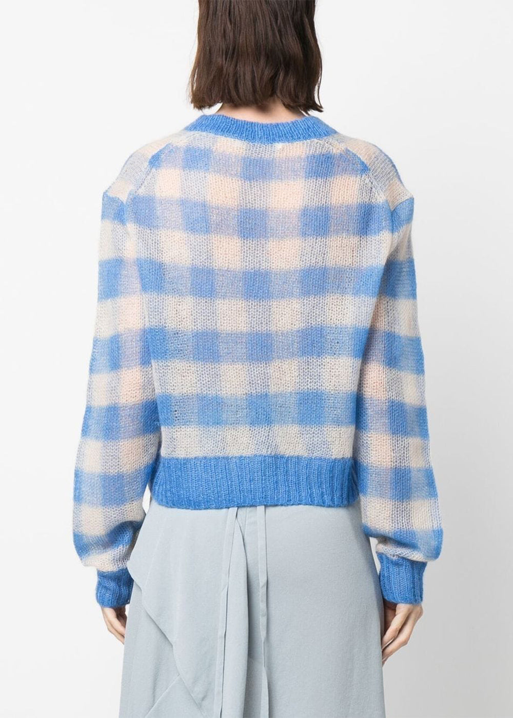 Оригінальна Blue V-Neck Sweater Acne studios – збільшений вид