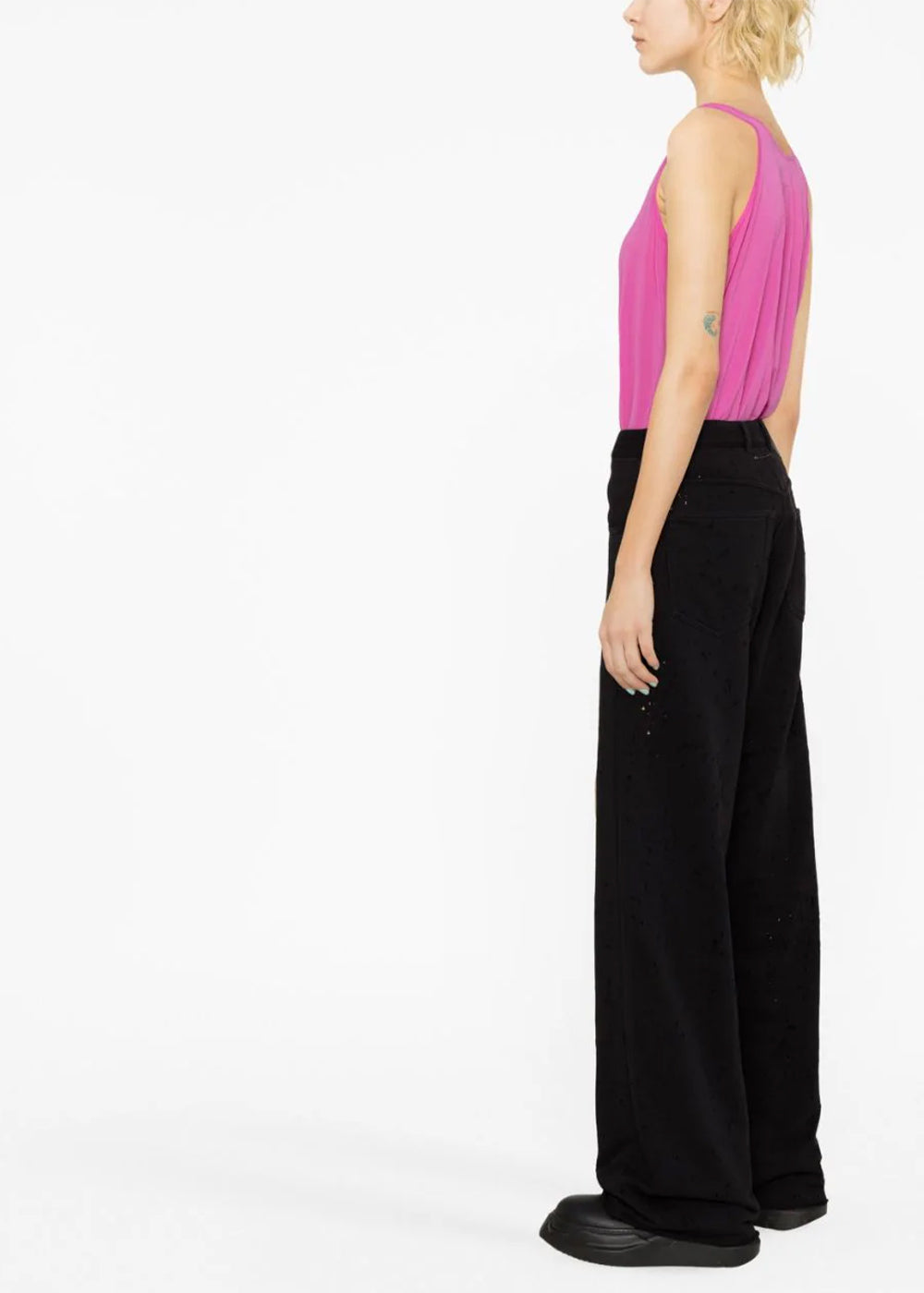 Оригінальна Black Paint-Splatter Trousers Maison margiela – збільшений вид