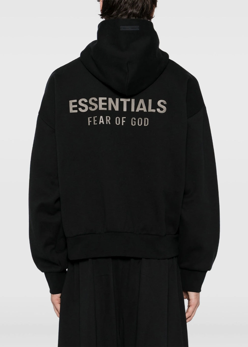 Jet Black Classic Fit Fleece Zip Up Hoodie Fear of god – Гарантія оригінальності – збільшений вид