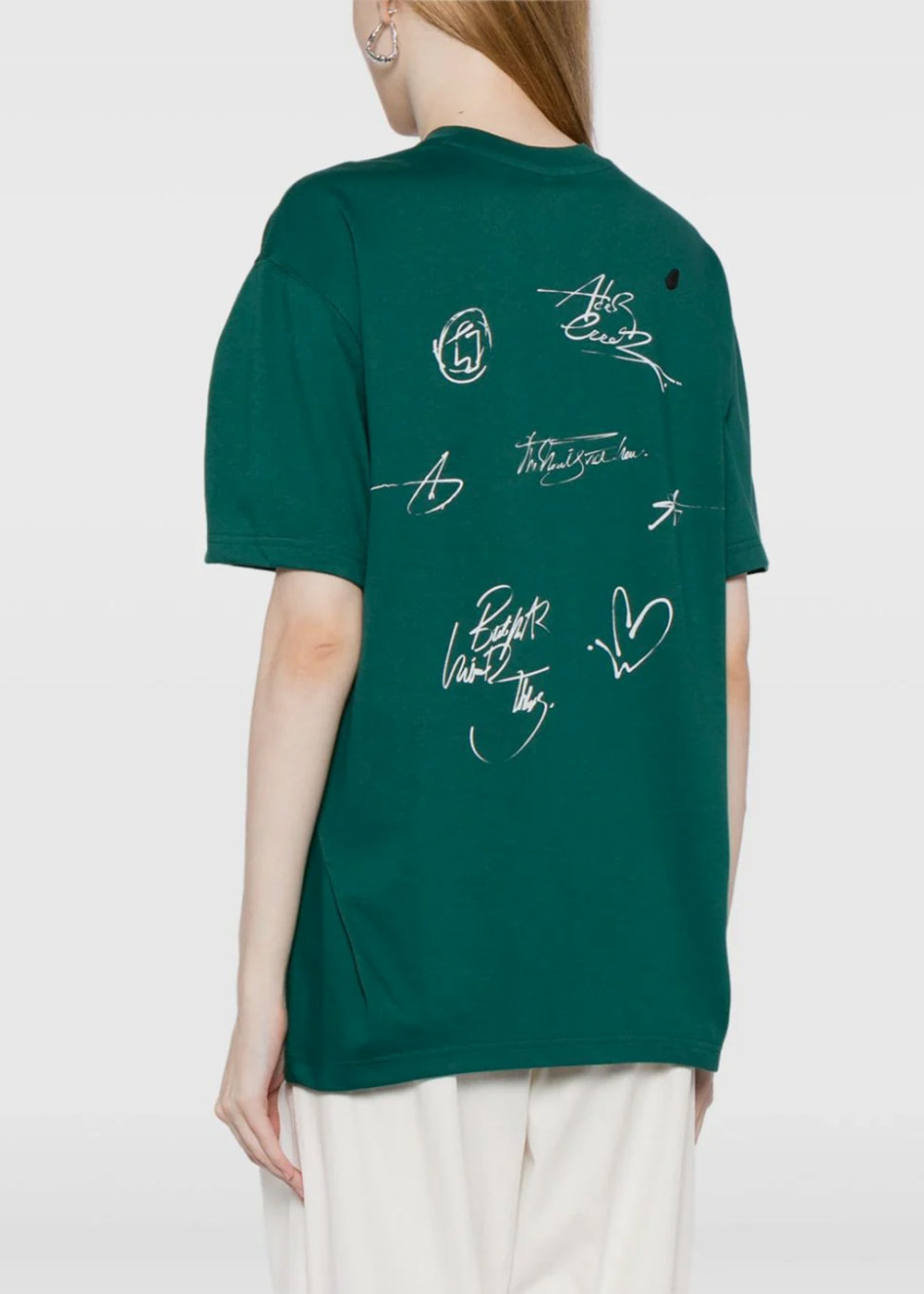 Green Artwork Logo-Print T-Shirt Ader error оригінал – Купити в Україні – збільшений вид