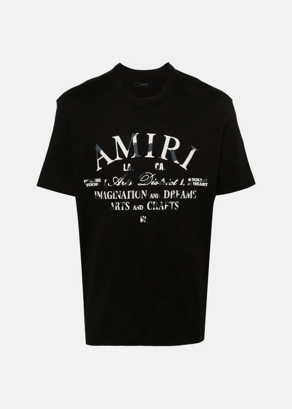 Black Distressed Amiri Arts District T-Shirt Amiri – Гарантія оригінальності – боковий вид