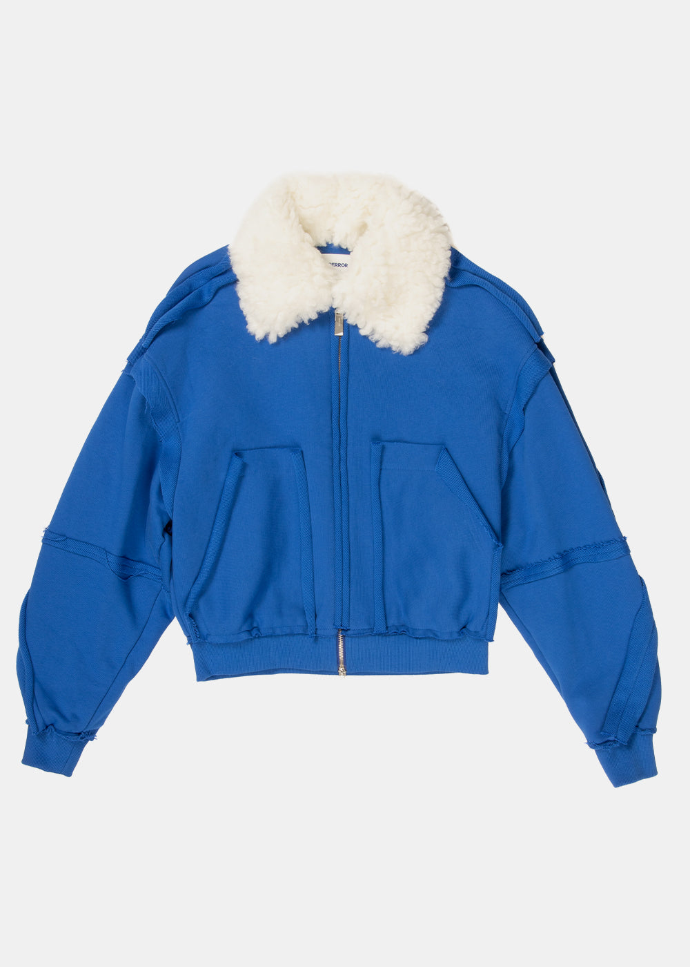 Blue Faux-Fur Collar Jacket Ader error – Гарантія оригінальності – боковий вид