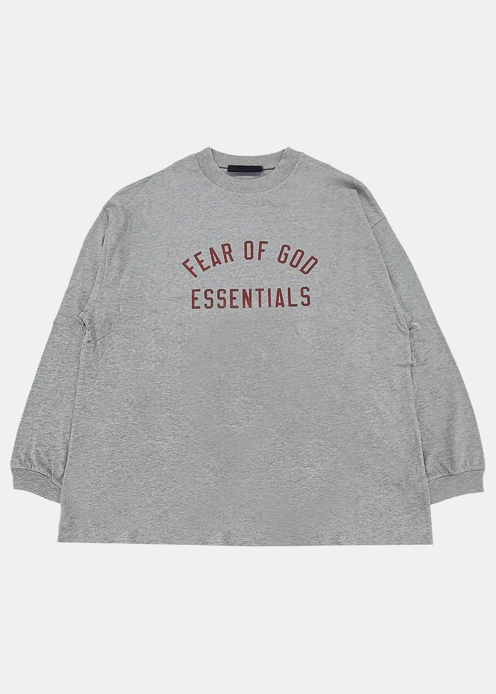 Dark Heather Jersey Long Sleeve Tee Fear of god – Гарантія оригінальності – боковий вид